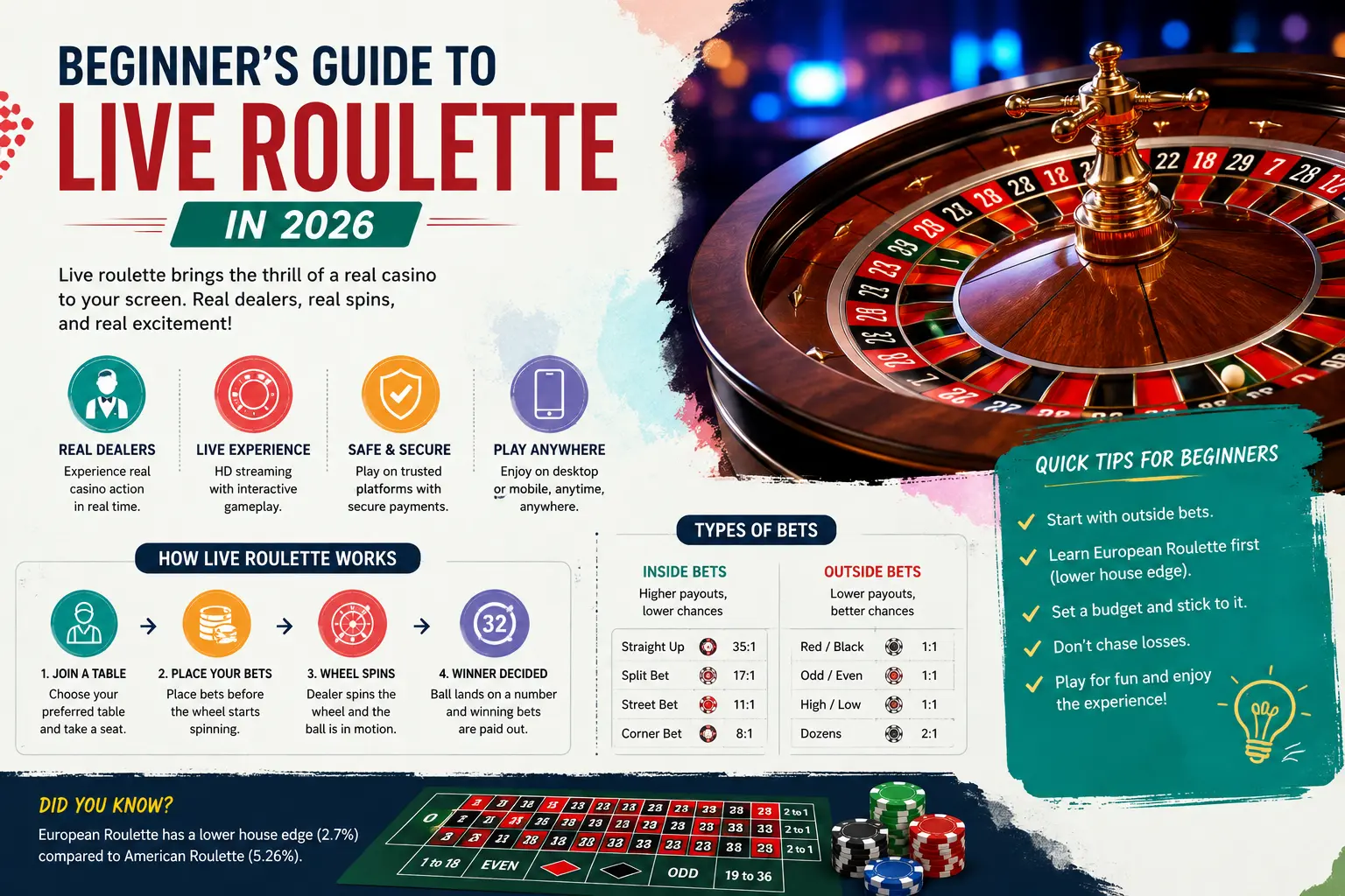 Beginner’s Guide to Live Roulette in 2026