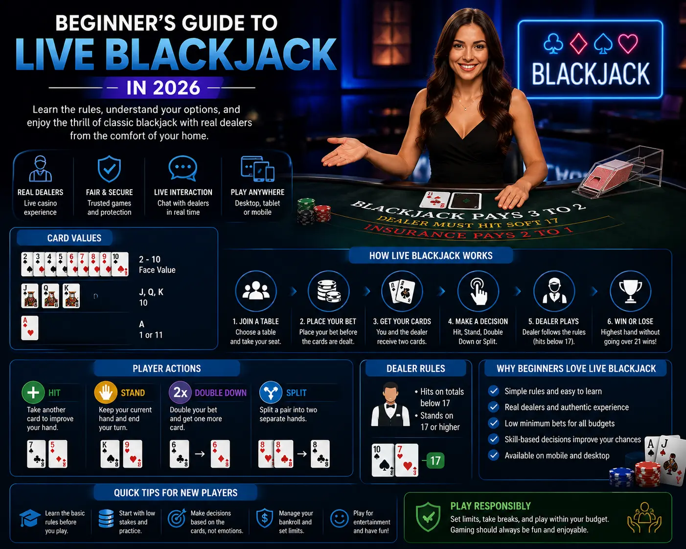 Beginner’s Guide to Live Blackjack in 2026