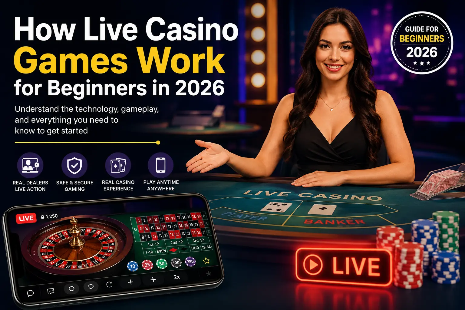 How Live Casino Games Work for Beginners in 2026